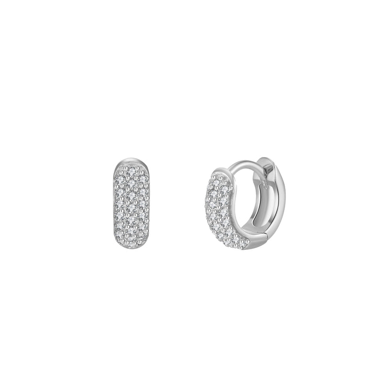 Orecchini Huggie Hoop Bold Argento 925