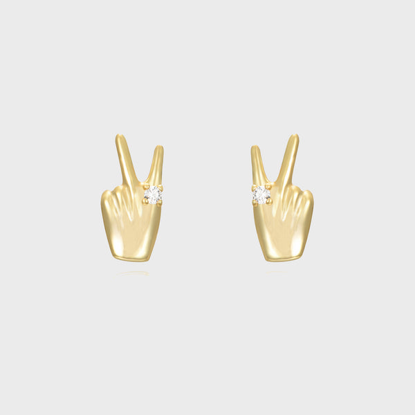 Orecchini Peace and love Argento 925