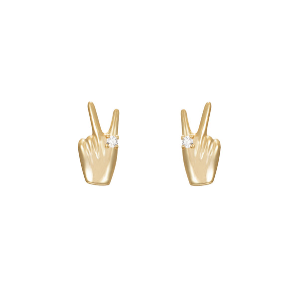 Orecchini Peace and love Argento 925