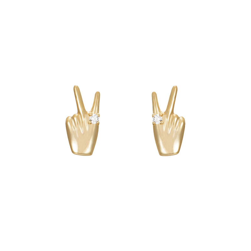Orecchini Peace and love Argento 925 - Laei Shop