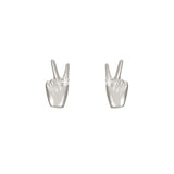Orecchini Peace and love Argento 925 - Laei Shop