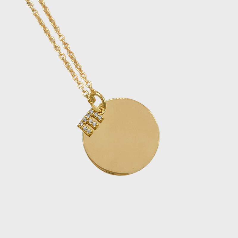 Collana Dot Lettera Lux con Incisione Personalizzata in Argento 925 - Laei Shop