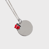 Collana Dot Coccinella con Incisione Personalizzata in Argento 925 - Laei Shop