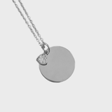 Collana Dot Cuoricino con Incisione Personalizzata in Argento 925 - Laei Shop