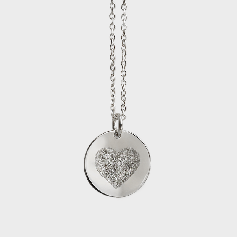 Collana Dot con Doppia Impronta in Argento 925