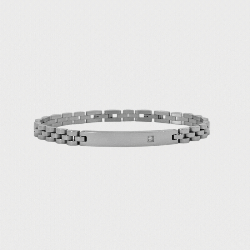 Bracciale Uomo Gentleman con incisione personalizzata - Laei Shop