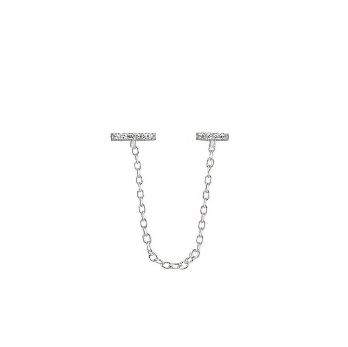 Orecchini Minimal Chain in Argento 925 - Laei