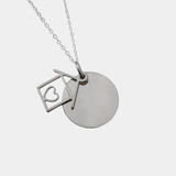 Collana Dot Casa con Incisione Personalizzata in Argento 925 - Laei Shop