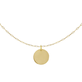 Collana Dot  Medio con Incisione Personalizzata in Argento 925