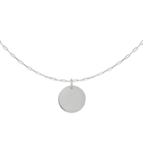 Collana Dot  Medio con Incisione Personalizzata in Argento 925