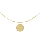 Collana Dot  Medio con Incisione Personalizzata in Argento 925