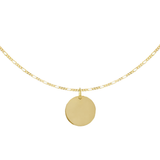 Collana Dot  Medio con Incisione Personalizzata in Argento 925