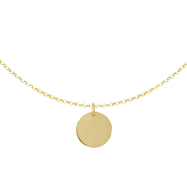 Collana Dot  Medio con Incisione Personalizzata in Argento 925