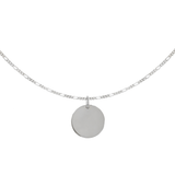 Collana Dot  Medio con Incisione Personalizzata in Argento 925