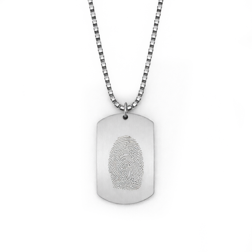 Collana Uomo Marshall con Incisione Impronta - Laei