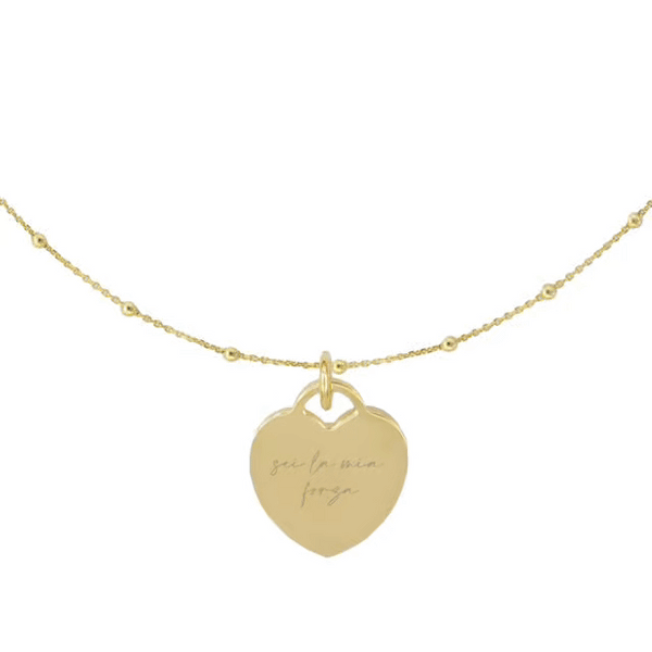 Collana Cuore con Incisione Personalizzata in Argento 925