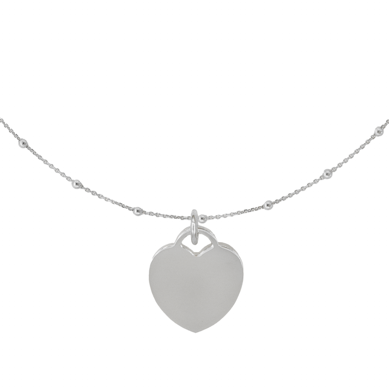 Collana Cuore con Incisione Personalizzata in Argento 925