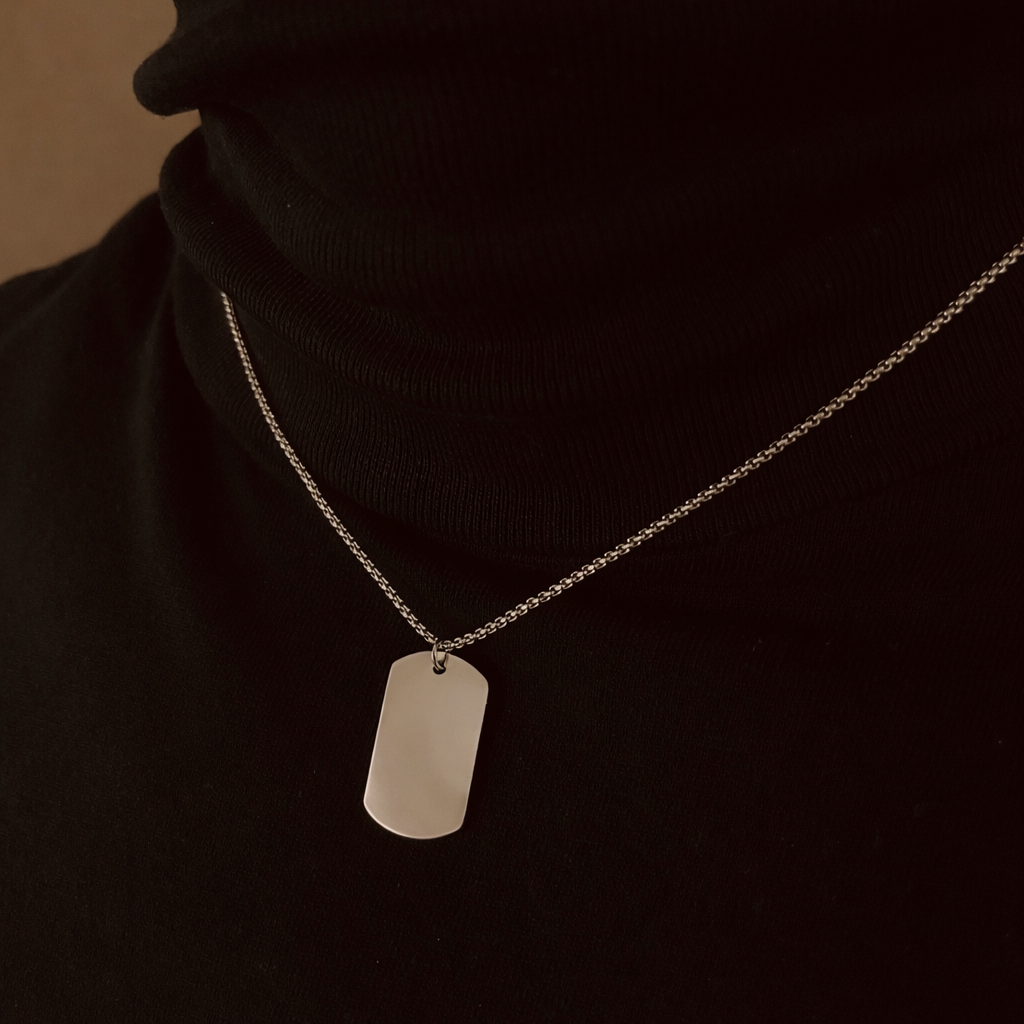 Collana Uomo Marshall con Incisione Impronta - Laei