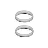 Coppia di Fedine con Impronta in oro 9kt - Laei Shop
