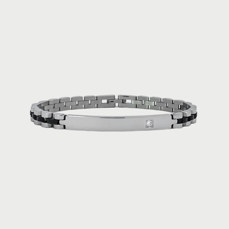 Bracciale Uomo Gentleman con incisione personalizzata - Laei Shop
