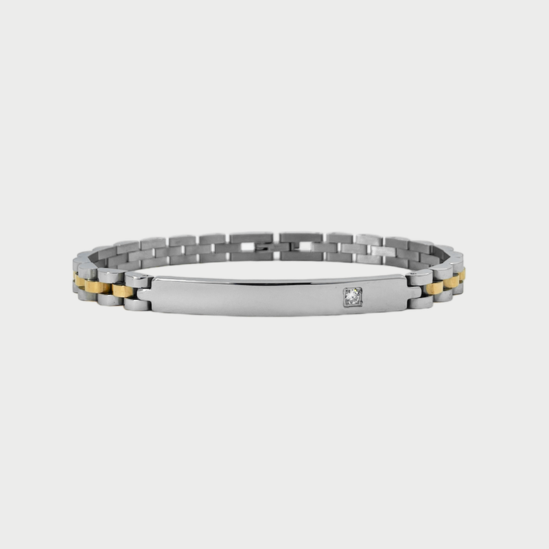 Bracciale Uomo Gentleman con incisione personalizzata - Laei Shop