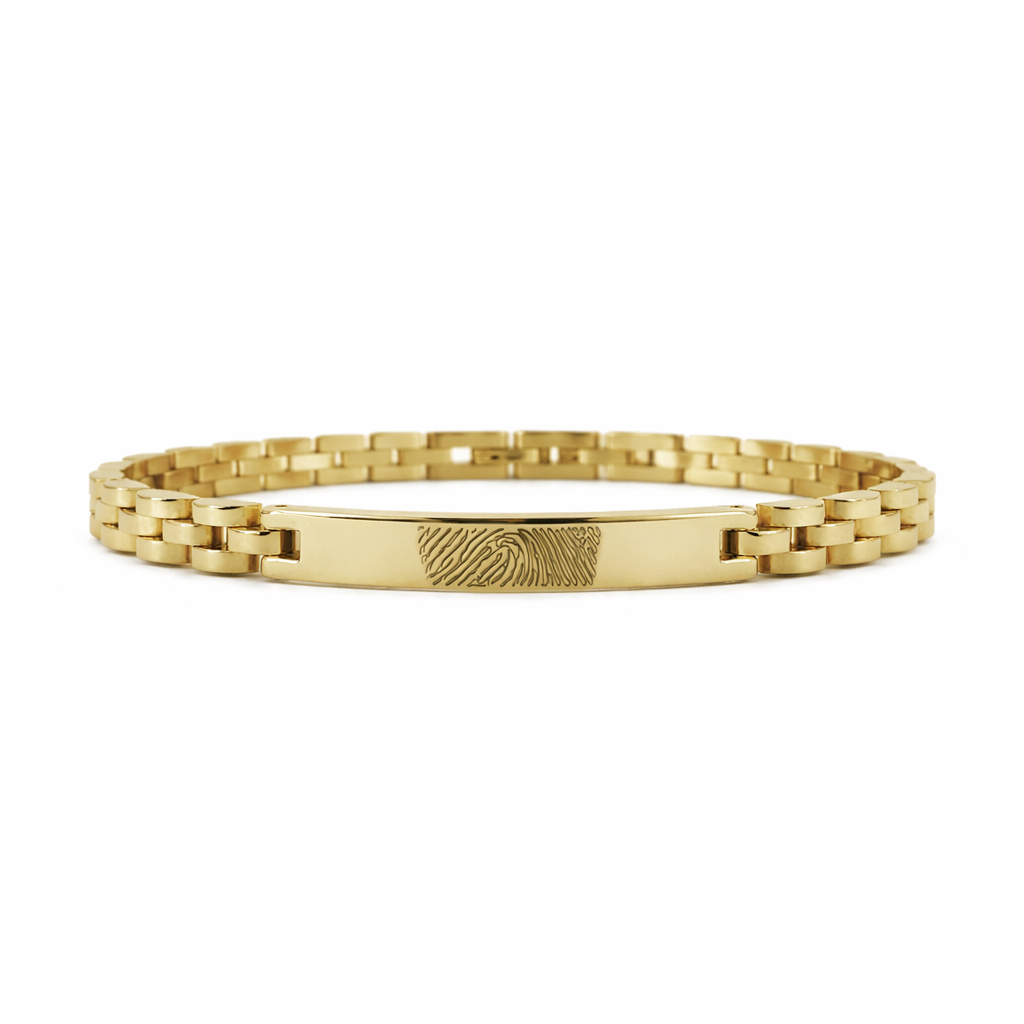 Bracciale Uomo Mini President con Incisione Impronta - Laei