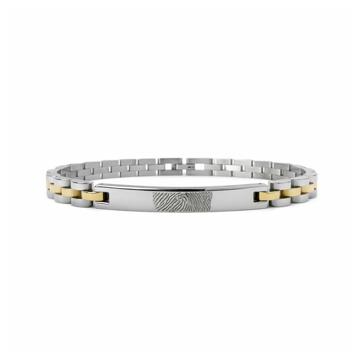 Bracciale Uomo Mini President con Incisione Impronta - Laei