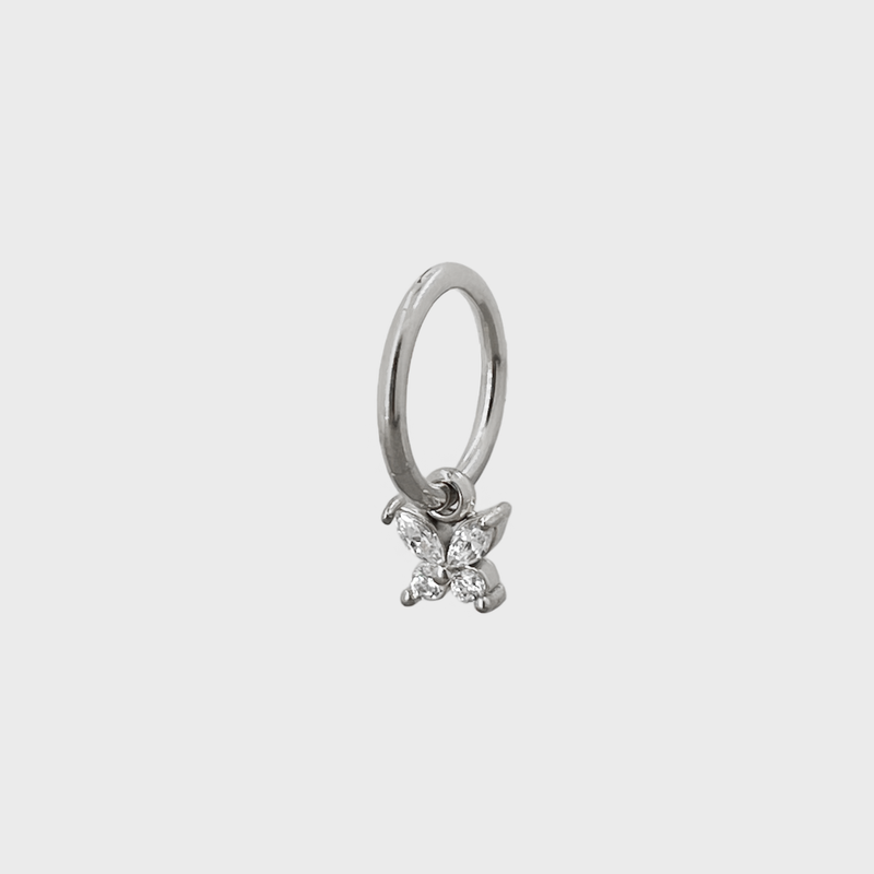 Piercing Clicker Pendente Butterfly - Laei Shop