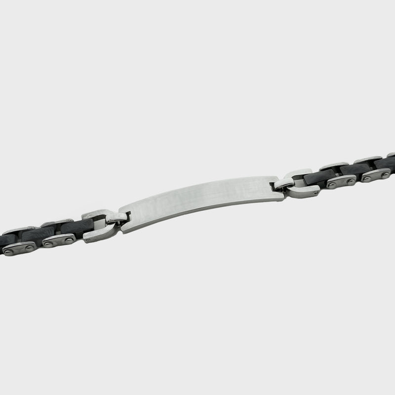 Men's Rope Bracelet with Custom Engraving