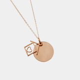 925 Sterling Silver Dot Necklace with Custom Engraving