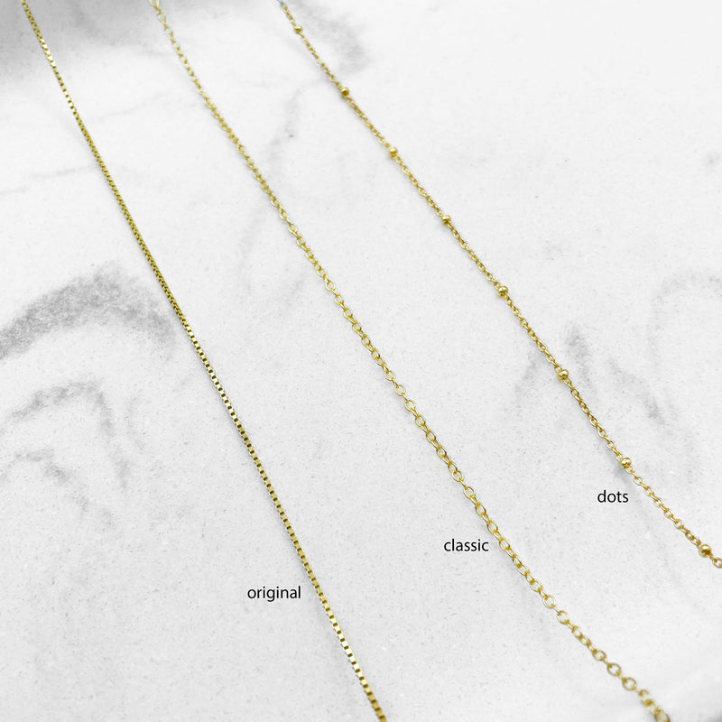 Collana cornino e charm lettera in argento 925