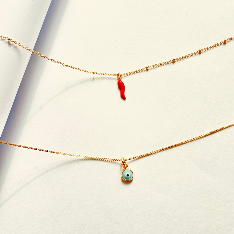 Charm Lucky Rosso  FILO 925® - Laei Shop