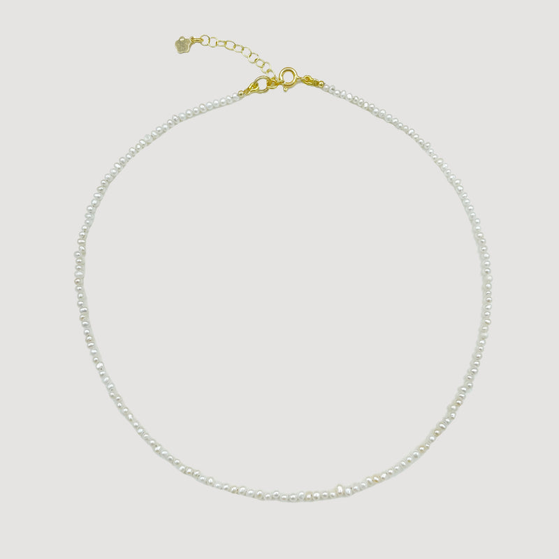 Pearl choker necklace in 925 Silver