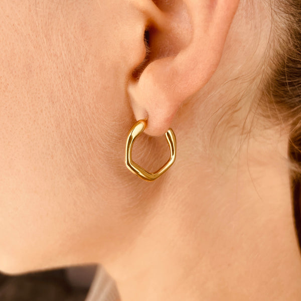 Exagon earrings